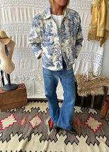 Load image into Gallery viewer, Blue Toile Utility Jacket