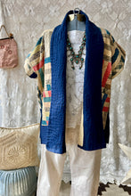 Load image into Gallery viewer, HF194 The Highlands Foundry Navy Calico Quilt Haori Vest