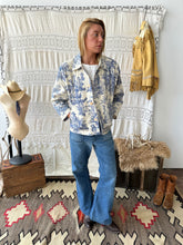 Load image into Gallery viewer, Blue Toile Utility Jacket