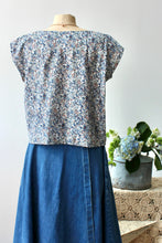 Load image into Gallery viewer, The Highlands Foundry Heirloom Print + Crochet Top THF49