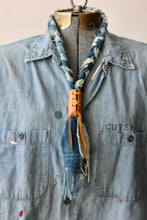 Load image into Gallery viewer, The Highlands Foundry Indigo Mossi Neckerchief THF129