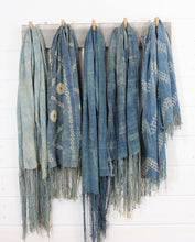 Load image into Gallery viewer, Light Indigo Fringe Scarves