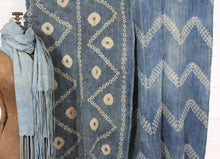 Load image into Gallery viewer, Light Indigo Fringe Scarves