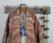 Load image into Gallery viewer, The Highlands Foundry Rose Floral Heritage Blanket Coat THF140