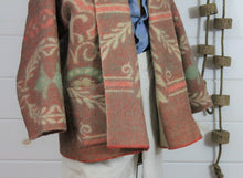 Load image into Gallery viewer, The Highlands Foundry Rose Floral Heritage Blanket Coat THF140
