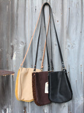 Load image into Gallery viewer, Shearling Leather Crossbody Bags