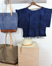 Load image into Gallery viewer, Sashiko Stitch Indigo Top (SOLD)