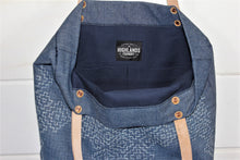 Load image into Gallery viewer, Denim Sashiko Stitch Tote