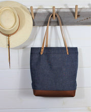 Load image into Gallery viewer, Denim Sashiko Stitch Tote