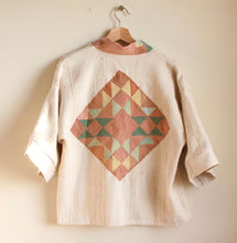 Load image into Gallery viewer, Natural Mud Cloth Quilt Back Jacket
