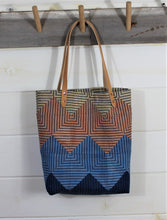Load image into Gallery viewer, Natural Dyed Ticking Tote