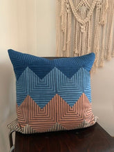 Load image into Gallery viewer, Natural Dyed Ticking Pillow