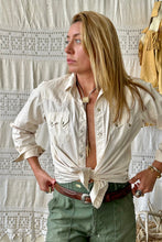 Load image into Gallery viewer, HF228 Vintage Tan Western Shirt Selected By The Highlands Foundry