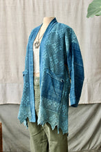 Load image into Gallery viewer, HF168 The Highlands Foundry Indigo Crochet Jacket