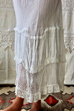 Load image into Gallery viewer, HF226 Vintage White Eyelet Tiered Skirt Selected by The Highlands Foundry