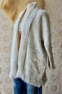 The Highlands Foundry Natural Wool Blanket Coat THF148
