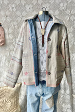 Load image into Gallery viewer, HF185 The Highlands Foundry Natural Kantha Quilt Utility Jacket