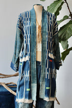 Load image into Gallery viewer, THF20 The Highlands Foundry Medium Indigo Ikat Duster