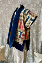 Load image into Gallery viewer, HF194 The Highlands Foundry Navy Calico Quilt Haori Vest