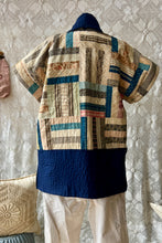 Load image into Gallery viewer, HF194 The Highlands Foundry Navy Calico Quilt Haori Vest
