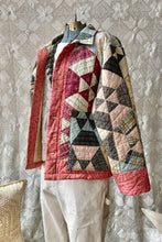 Load image into Gallery viewer, HF195 The Highlands Foundry Red Calico Quilt Utility Jacket