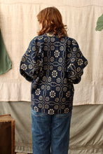 Load image into Gallery viewer, HF157 The Highlands Foundry Navy Heirloom Coverlet Coat