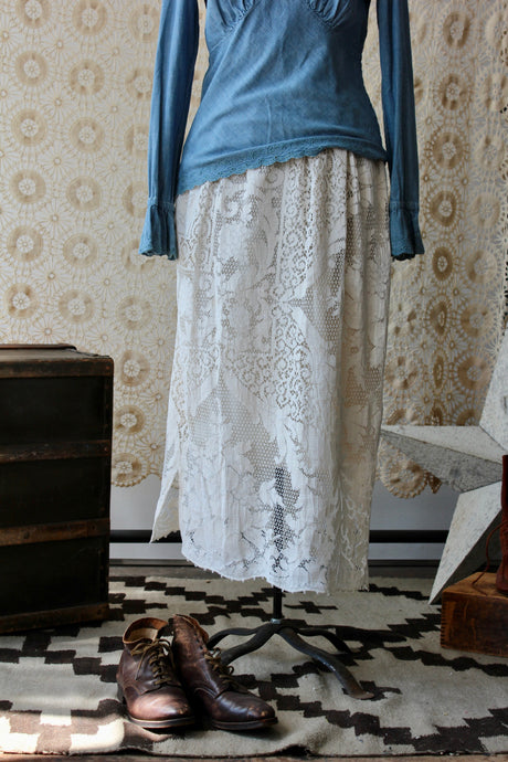 The Highlands Foundry Heirloom Crochet Duster Skirt THF98