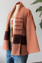 Load image into Gallery viewer, The Highlands Foundry Rose Hudson Bay Blanket Coat THF137