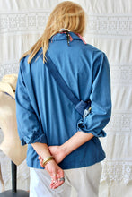 Load image into Gallery viewer, HF207 Vintage Blue Naval Popover shirt selected by The Highlands Foundry