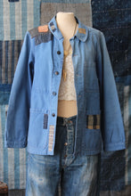 Load image into Gallery viewer, The Highlands Foundry Sashiko Stitch Indigo Chore Jacket THF115