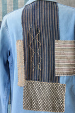 Load image into Gallery viewer, The Highlands Foundry Sashiko Stitch Indigo Chore Jacket THF115