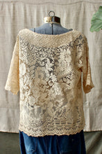 Load image into Gallery viewer, HF172 The Highlands Foundry Natural Heirloom Crochet Top