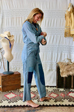 Load image into Gallery viewer, HF236 The Highlands Foundry Quilt Patch Denim Coverall