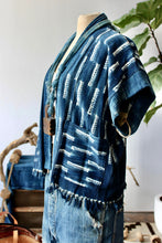 Load image into Gallery viewer, The Highlands Foundry Indigo Shibori Haori Vest THF24
