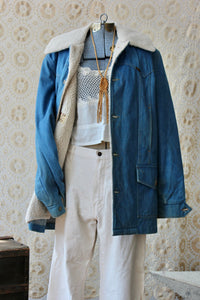 Vintage Lee Denim Sherpa Jacket selected by The Highlands Foundry THF122