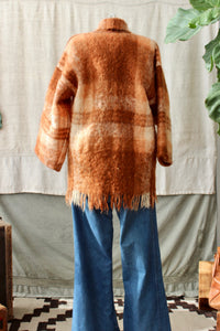 HF 158 The Highlands Foundry Heritage Rust Mohair Blanket Coat