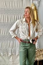 Load image into Gallery viewer, HF228 Vintage Tan Western Shirt Selected By The Highlands Foundry