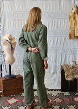 Load image into Gallery viewer, HF237 Vintage Olive Herringbone Coverall Selected By The Highlands Foundry