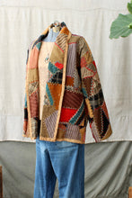 Load image into Gallery viewer, HF162 The Highlands Foundry Brown Multi Crazy Quilt Coat