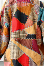Load image into Gallery viewer, HF162 The Highlands Foundry Brown Multi Crazy Quilt Coat