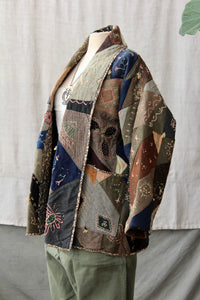 HF163 The Highlands Foundry Wool Crazy Quilt Coat