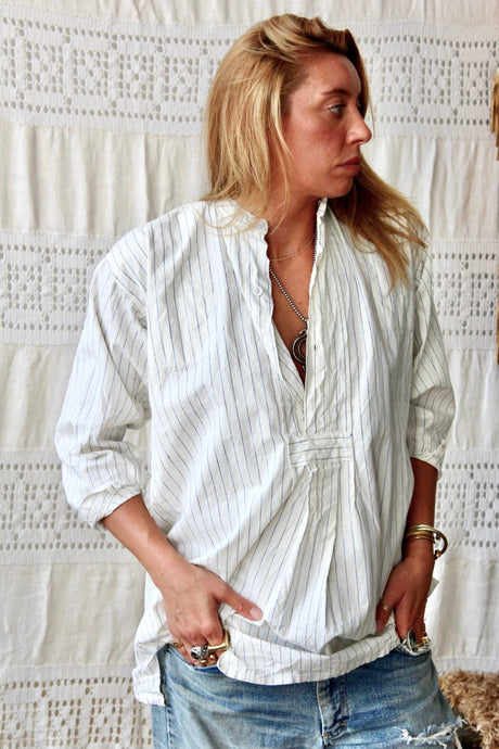 HF213 Vintage Victorian Stripe Nightshirt selected by The Highlands Foundry