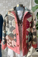 Load image into Gallery viewer, HF195 The Highlands Foundry Red Calico Quilt Utility Jacket