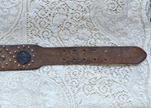 Load image into Gallery viewer, Vintage Stud Leather Belt