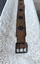 Load image into Gallery viewer, Vintage Stud Leather Belt