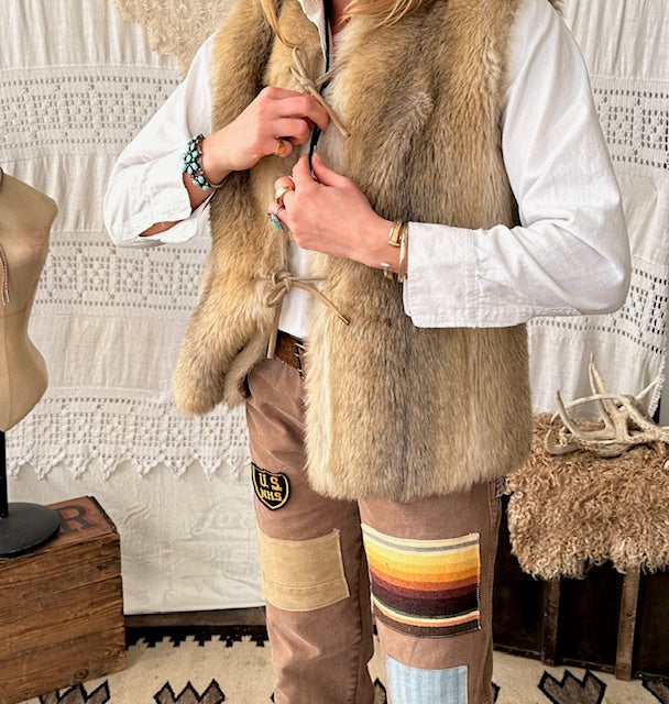 Vintage Fur Vest