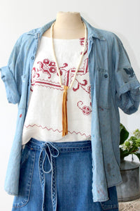 The Highlands Foundry Heirloom Cross Stitch Top THF52
