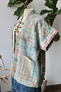 The Highlands Foundry Kantha Quilt Haori Vest THF26