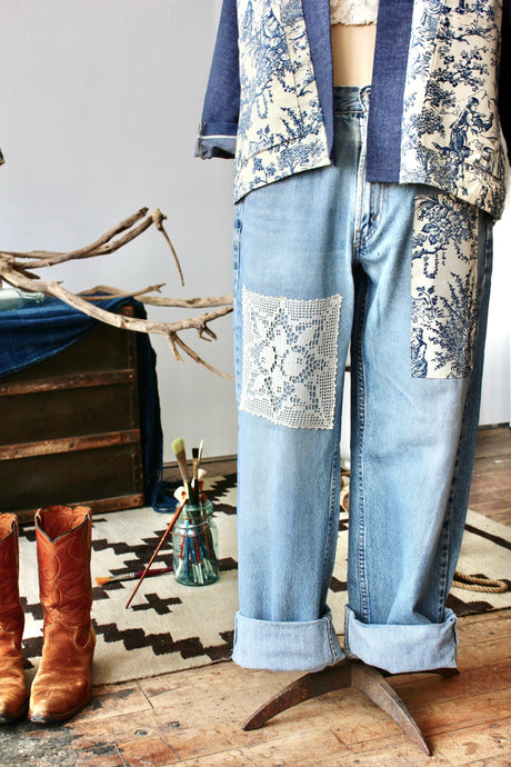 The Highlands Foundry Toile + Crochet Vintage Levi's THF80