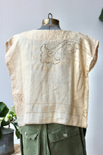 Load image into Gallery viewer, The Highlands Foundry Tan Heirloom Embroidered Box Top THF60